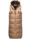 Marikoo Sayorii Damen Winter Weste Taupe Grey Größe XL - Gr. 42