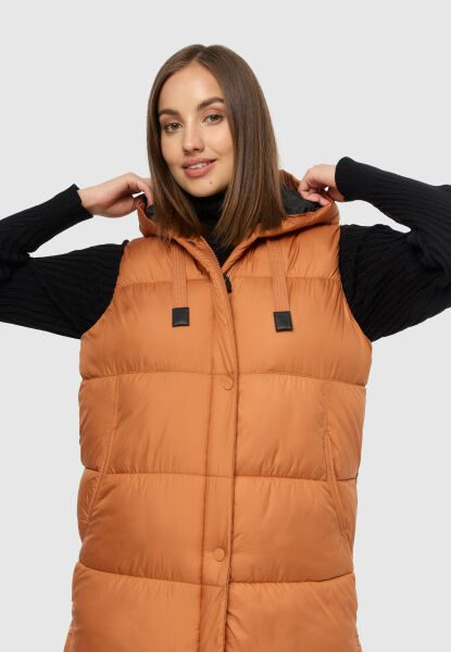 Marikoo Sayorii Damen Winter Weste Rusty Cinnamon Größe S - Gr. 36