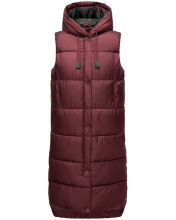 Marikoo Sayorii Damen Winter Weste Wine Größe XL - Gr. 42