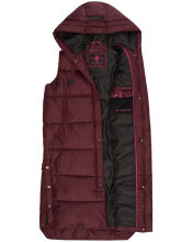 Marikoo Sayorii Damen Winter Weste Wine Größe XXL - Gr. 44