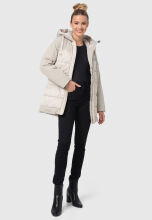 Navahoo Samtkaetzchen Damen Jacke Hellgrau Größe L - Gr. 40