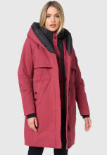 Navahoo Snowelf Damen Winterjacke Bordeaux Größe XL - Gr. 42
