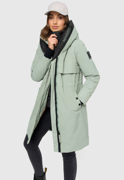 Navahoo Snowelf Damen Winterjacke Smokey Mint Größe XS - Gr. 34