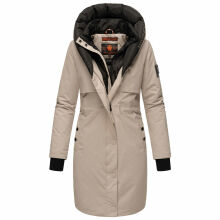Navahoo Snowelf Damen Winterjacke Hellgrau Größe L - Gr. 40