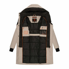 Navahoo Snowelf Damen Winterjacke Hellgrau Größe L - Gr. 40