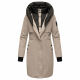 Navahoo Snowelf Damen Winterjacke Hellgrau Größe L - Gr. 40