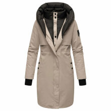 Navahoo Snowelf Damen Winterjacke Hellgrau Größe XXL - Gr. 44