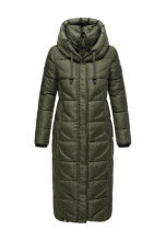 Navahoo Waffelchen Damen Winterjacke Dark Olive Größe S - Gr. 36