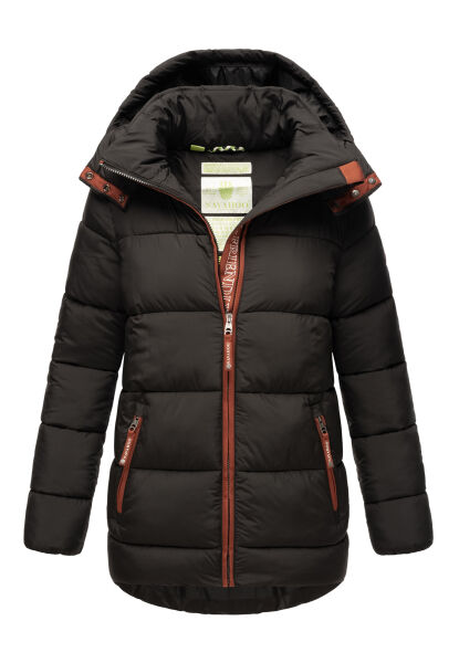 Navahoo Wattewölkchen Damen Steppjacke Schwarz Größe XS - Gr. 34