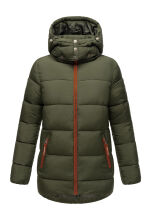 Navahoo Wattewölkchen Damen Steppjacke Dark Olive Größe S - Gr. 36