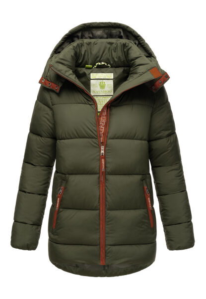 Navahoo Wattewölkchen ladies quilted jacket Dark Olive Größe XL - Gr. 42