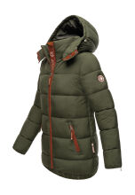Navahoo Wattewölkchen ladies quilted jacket Dark Olive Größe XL - Gr. 42