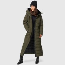 Navahoo Das Teil XIV Damen Winter Steppmantel Dark Olive-Größe S - Gr. 36