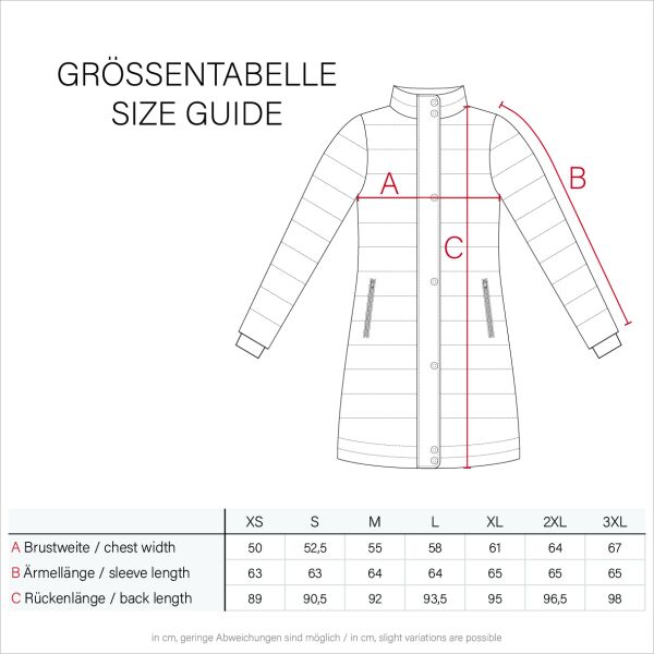Navahoo Zuckertatze XIV Damen Winterjacke Schwarz Größe XL - Gr. 42