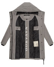Navahoo Zuckertatze XIV Damen Winterjacke Grau Größe L - Gr. 40