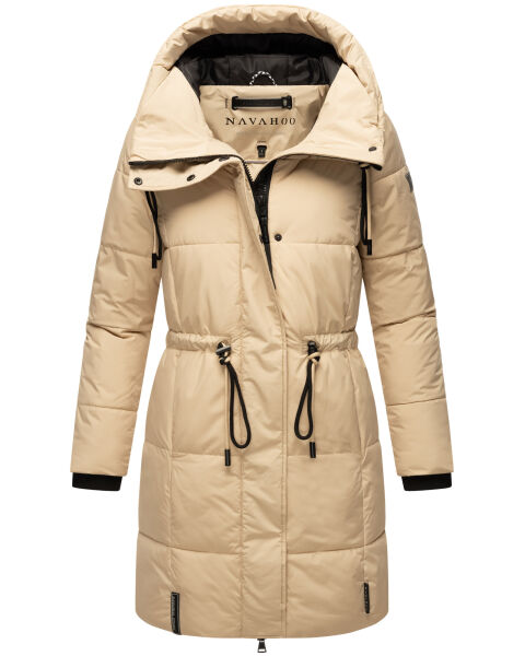 Navahoo Zuckertatze XIV Damen Winterjacke Beige Größe S - Gr. 36