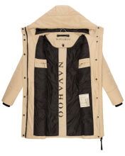 Navahoo Zuckertatze XIV Damen Winterjacke Beige Größe L - Gr. 40