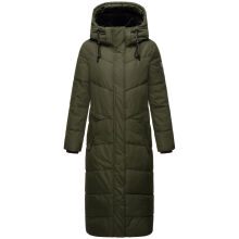 Navahoo Hingucker XIV Damen Winterjacke Dark Olive Größe S - Gr. 36