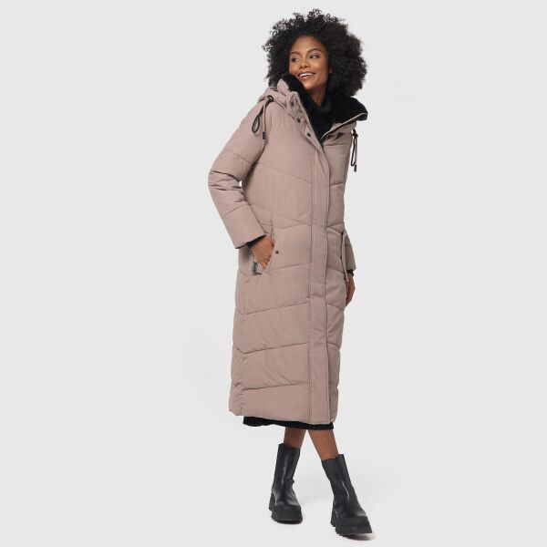 Navahoo Hingucker XIV Damen Winterjacke Taupe Grey Größe XL - Gr. 42