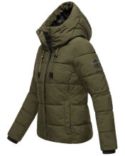 Marikoo Shimoaa XVI Damen Winter Steppjacke Dark Olive Größe S - Gr. 36