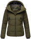 Marikoo Shimoaa XVI Damen Winter Steppjacke Dark Olive Größe M - Gr. 38