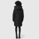 Marikoo Natsukoo Damen Winter Steppjacke lang Schwarz Größe XL - Gr. 42