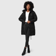 Marikoo Natsukoo Damen Winter Steppjacke lang Schwarz Größe XXL - Gr. 44