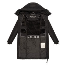 Marikoo Natsukoo Damen Winter Steppjacke lang Schwarz Größe XXL - Gr. 44