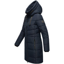 Marikoo Natsukoo Damen Winter Steppjacke lang Navy Größe S - Gr. 36