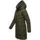 Marikoo Natsukoo Damen Winter Steppjacke lang Dark Olive Größe XL - Gr. 42