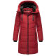 Marikoo Natsukoo Damen Winter Steppjacke lang Dark Red Größe S - Gr. 36