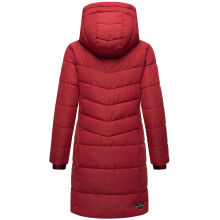 Marikoo Natsukoo Damen Winter Steppjacke lang Dark Red Größe L - Gr. 40