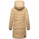 Marikoo Natsukoo Damen Winter Steppjacke lang Beige Größe S - Gr. 36