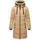 Marikoo Natsukoo Damen Winter Steppjacke lang Beige Größe L - Gr. 40