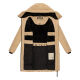 Marikoo Natsukoo Damen Winter Steppjacke lang Beige Größe XXL - Gr. 44