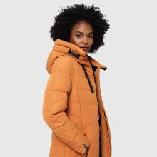 Marikoo Natsukoo Damen Winter Steppjacke lang Rusty Cinnamon Größe XS - Gr. 34