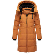 Marikoo Natsukoo Damen Winter Steppjacke lang Rusty Cinnamon Größe XS - Gr. 34