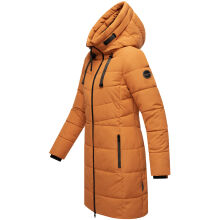 Marikoo Natsukoo Damen Winter Steppjacke lang Rusty Cinnamon Größe XS - Gr. 34