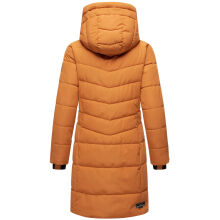 Marikoo Natsukoo Damen Winter Steppjacke lang Rusty Cinnamon Größe XS - Gr. 34