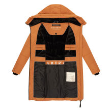 Marikoo Natsukoo Damen Winter Steppjacke lang Rusty Cinnamon Größe XS - Gr. 34