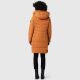 Marikoo Natsukoo Damen Winter Steppjacke lang Rusty Cinnamon Größe XS - Gr. 34