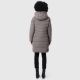 Marikoo Natsukoo Damen Winter Steppjacke lang Grau Größe XS - Gr. 34