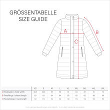 Marikoo Nadaree lange Damen Winter Steppjacke