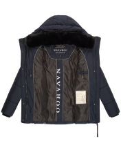 Navahoo Sag Ja XIV Damen Winter Steppjacke Navy Größe L - Gr. 40