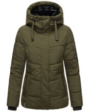 Navahoo Sag Ja XIV Damen Winter Steppjacke Dark Olive Größe S - Gr. 36