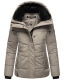 Navahoo Sag Ja XIV Damen Winter Steppjacke Grau Größe XL - Gr. 42