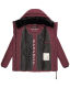 Navahoo Sag Ja XIV Damen Winter Steppjacke Wine Größe XXL - Gr. 44
