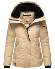 Navahoo Sag Ja XIV Damen Winter Steppjacke Beige Größe L - Gr. 40