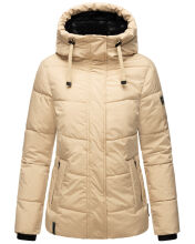 Navahoo Sag Ja XIV Damen Winter Steppjacke Beige Größe XL - Gr. 42