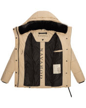 Navahoo Sag Ja XIV Damen Winter Steppjacke Beige Größe XL - Gr. 42